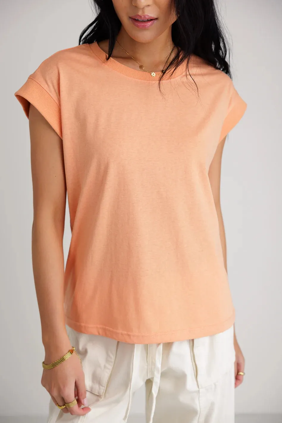 Arlo Top in Peach - FINAL SALE sold by bohme product image thumbnail 4