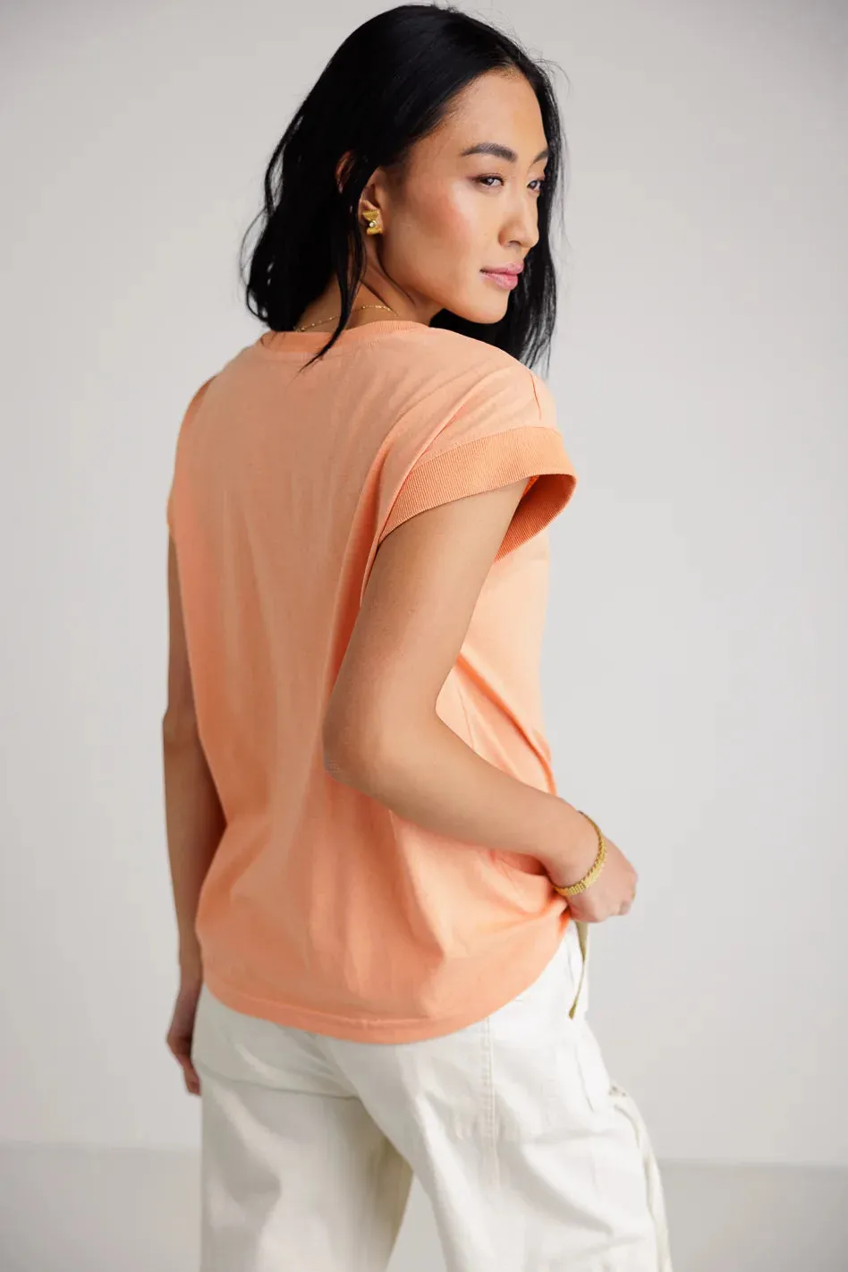 Arlo Top in Peach - FINAL SALE sold by bohme product image thumbnail 2