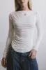 Bianca Ruched Top in Ivory - FINAL SALE sold by bohme