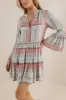 Striped Textured Mini Dress - FINAL SALE sold by bohme