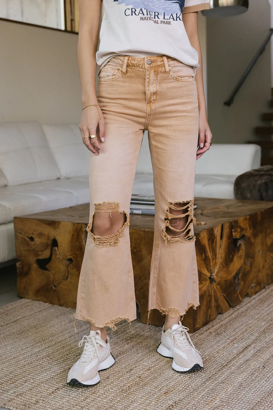 Charlie Distressed Jeans in Mustard - FINAL SALE sold by bohme product image thumbnail 5
