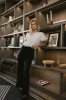 Patton Ruffle Blouse in Cream - FINAL SALE sold by bohme