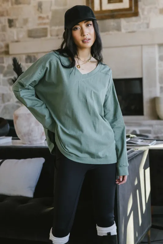 Taylan V-Neck Top sold by bohme