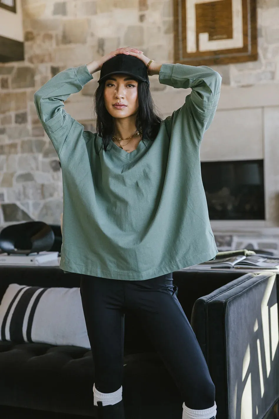 Taylan V-Neck Top sold by bohme product image thumbnail 5