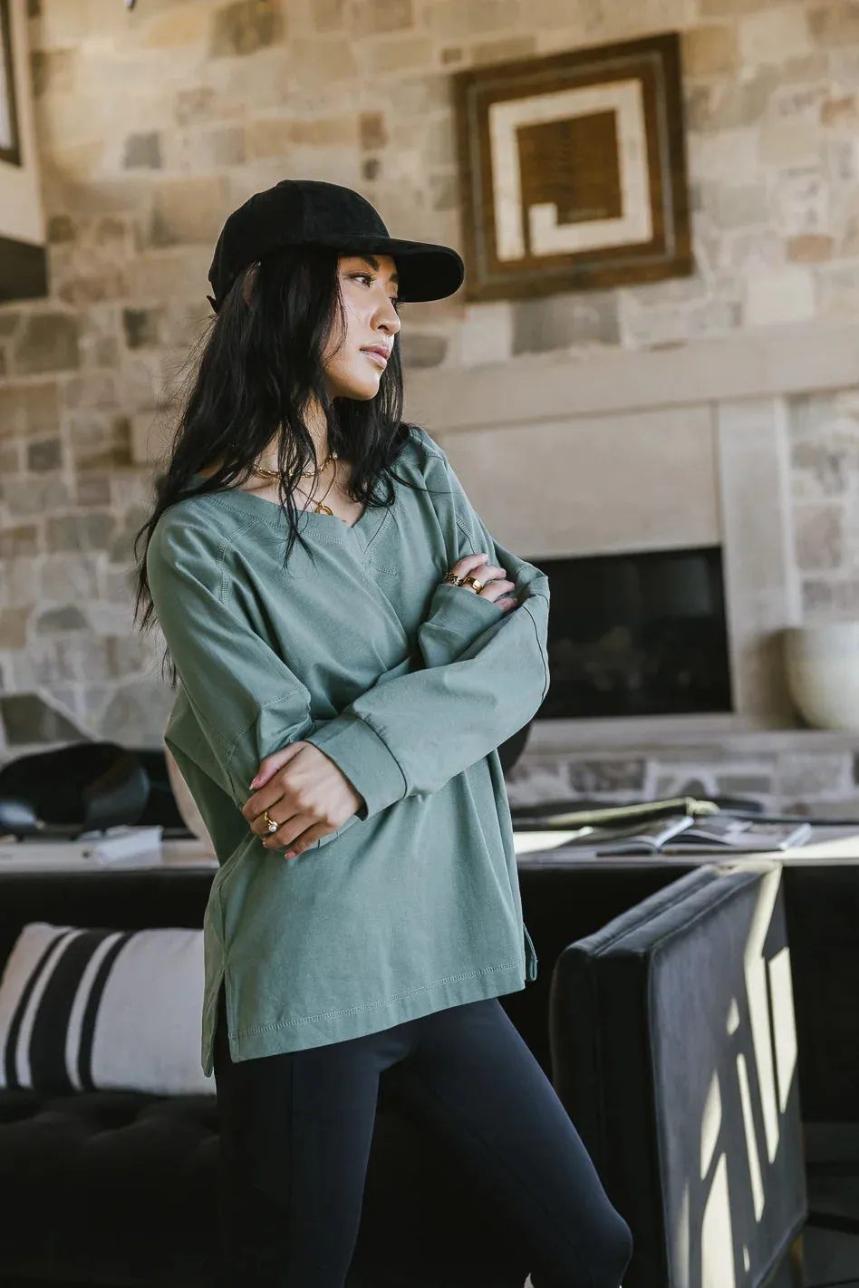 Taylan V-Neck Top sold by bohme product image thumbnail 4