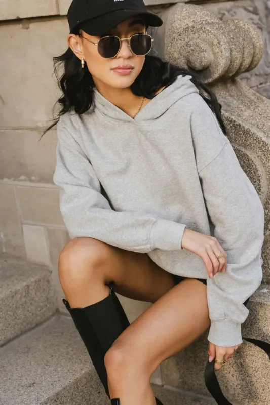 Anahi Hoodie in Grey - FINAL SALE sold by bohme