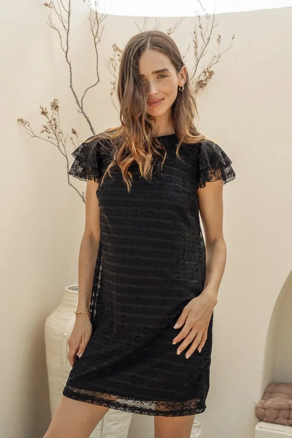Stormi Mini Dress in Black - FINAL SALE sold by bohme