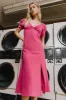 Halston Dress in Fuchsia - FINAL SALE sold by bohme