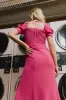 Halston Dress in Fuchsia - FINAL SALE sold by bohme