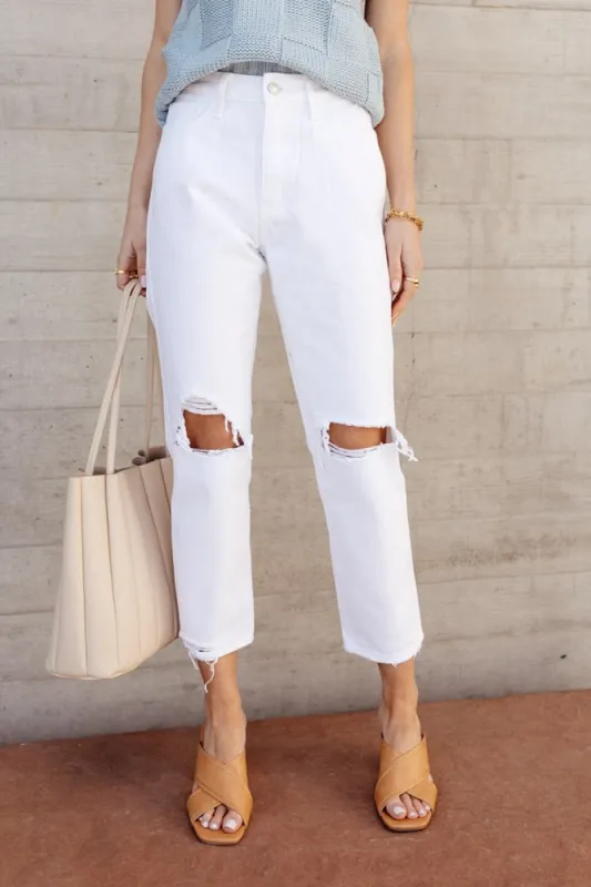 Vervet Joss Distressed Mom Jeans - FINAL SALE sold by bohme
