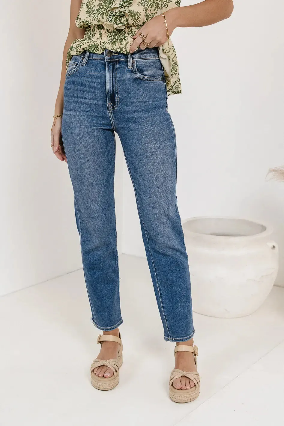 Ellery Straight Leg Jeans in Medium Wash - FINAL SALE sold by bohme product image thumbnail 2
