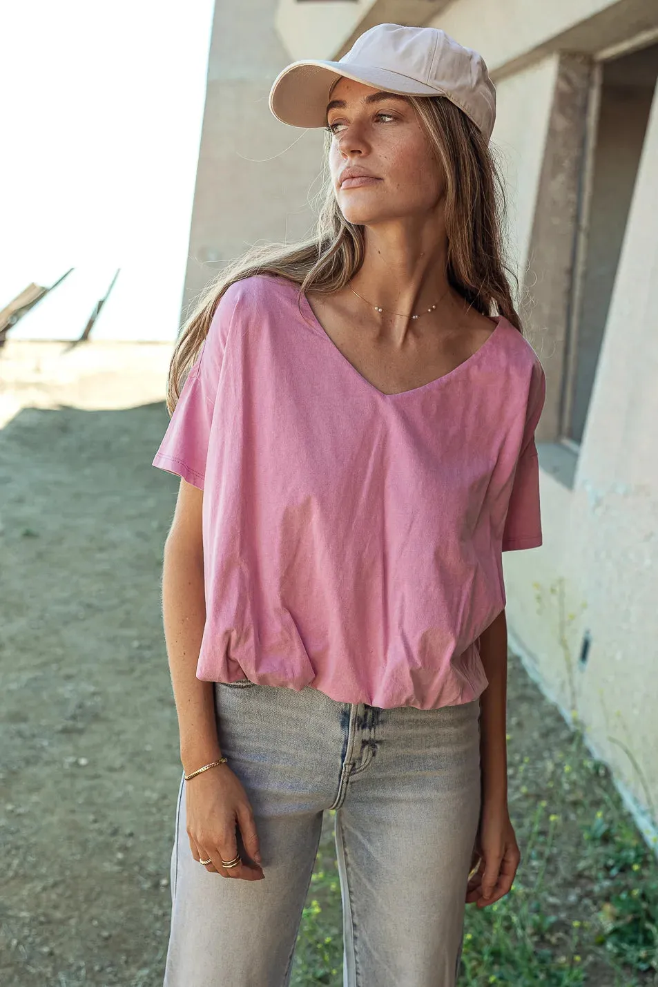 Chelsey Top in Pink - FINAL SALE sold by bohme