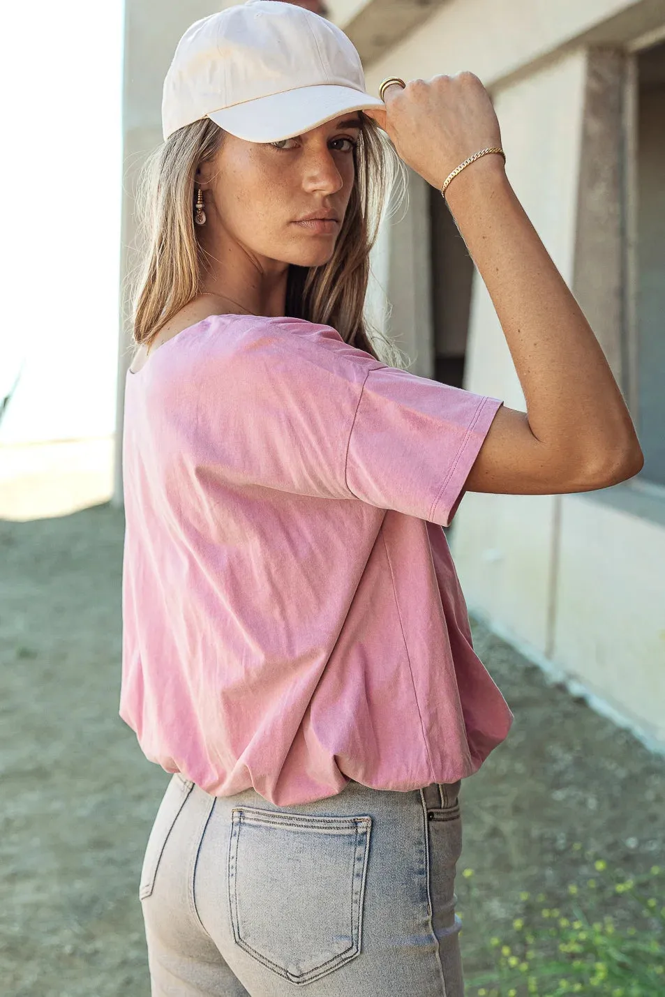 Chelsey Top in Pink - FINAL SALE sold by bohme product image thumbnail 5