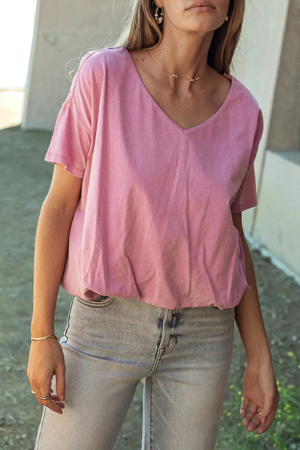 Chelsey Top in Pink - FINAL SALE sold by bohme product image thumbnail 4