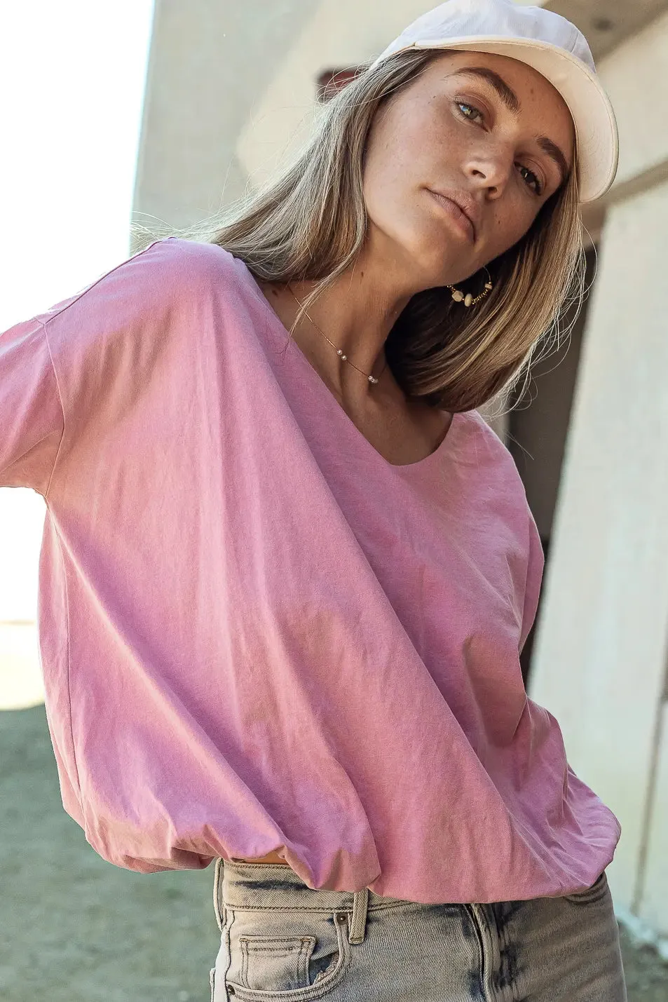 Chelsey Top in Pink - FINAL SALE sold by bohme product image thumbnail 3