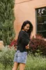 Beverly Textured Blouse in Black - FINAL SALE sold by bohme