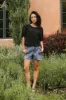 Beverly Textured Blouse in Black - FINAL SALE sold by bohme