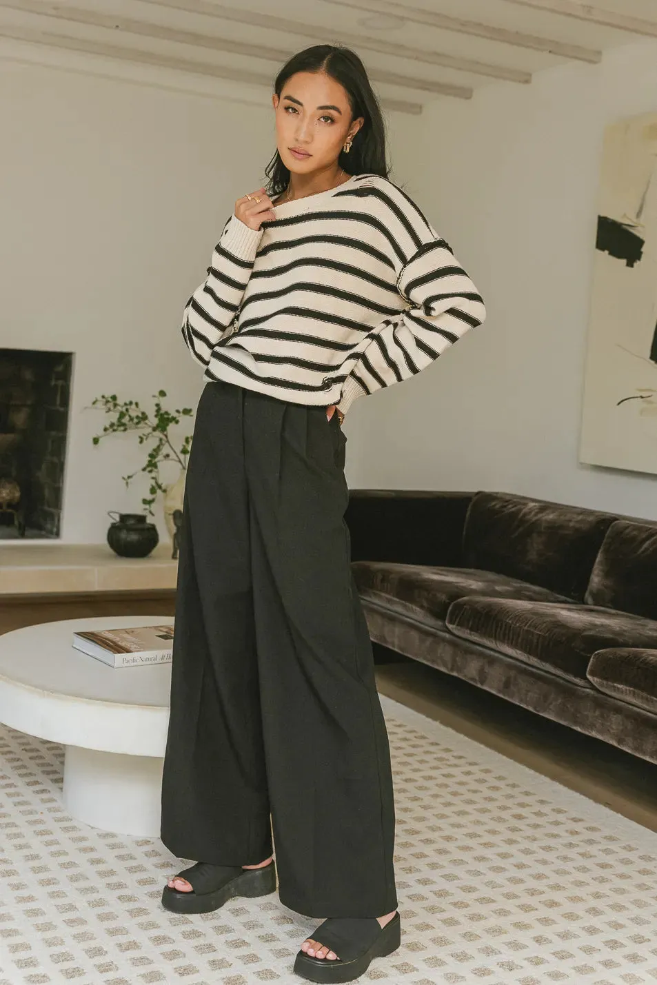 Tobi Wide Leg Pants in Black - FINAL SALE sold by bohme product image thumbnail 4