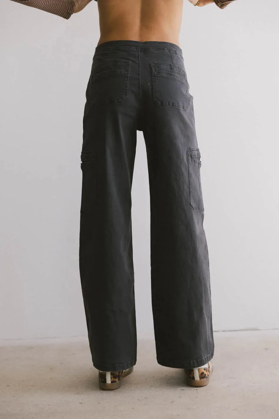 Tandry Cargo Pants in Charcoal sold by bohme product image thumbnail 5