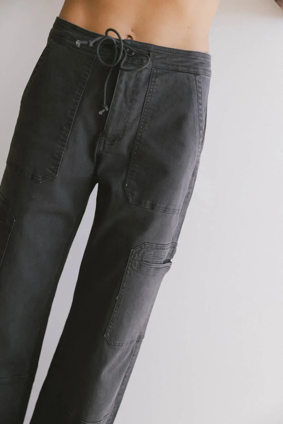 Tandry Cargo Pants in Charcoal sold by bohme product image thumbnail 4