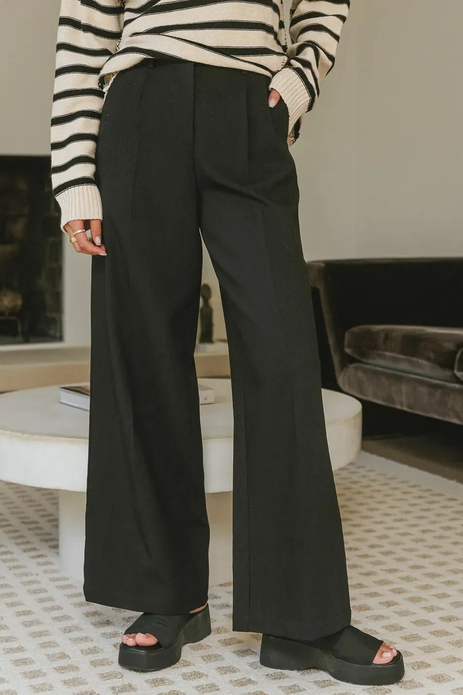 Tobi Wide Leg Pants in Black - FINAL SALE sold by bohme product image thumbnail 3