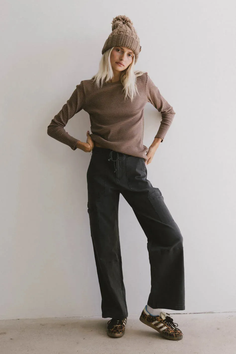 Tandry Cargo Pants in Charcoal sold by bohme product image thumbnail 3