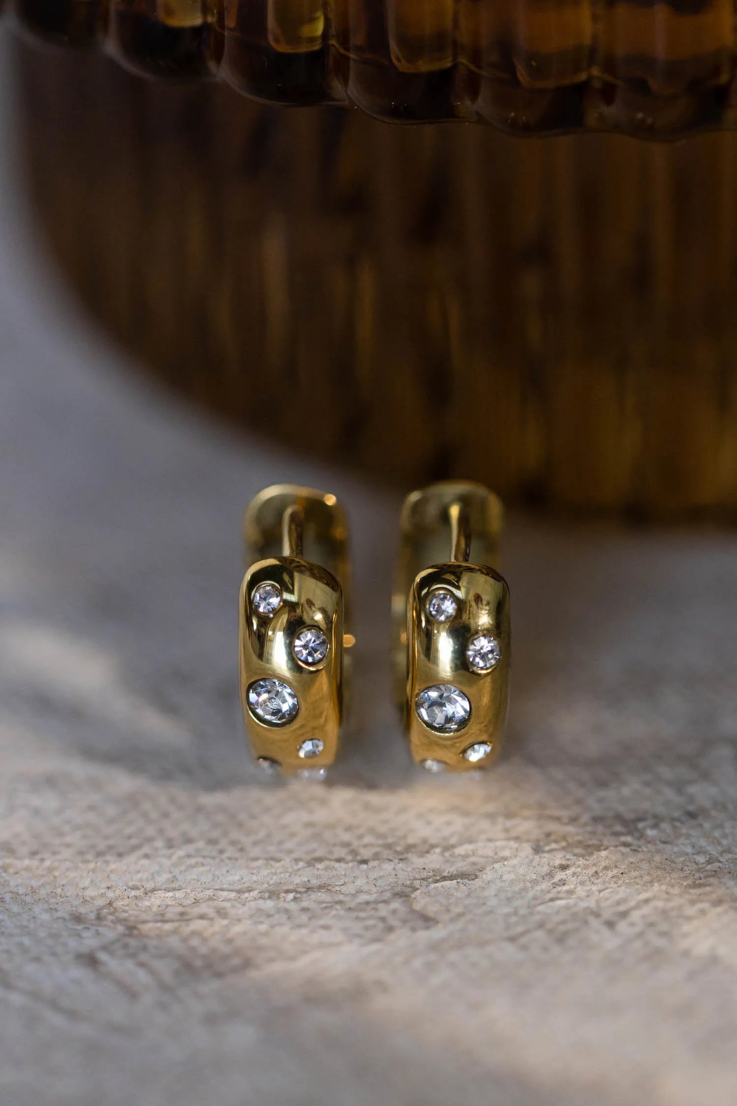 Raymond Gold Earrings - FINAL SALE sold by bohme product image thumbnail 3