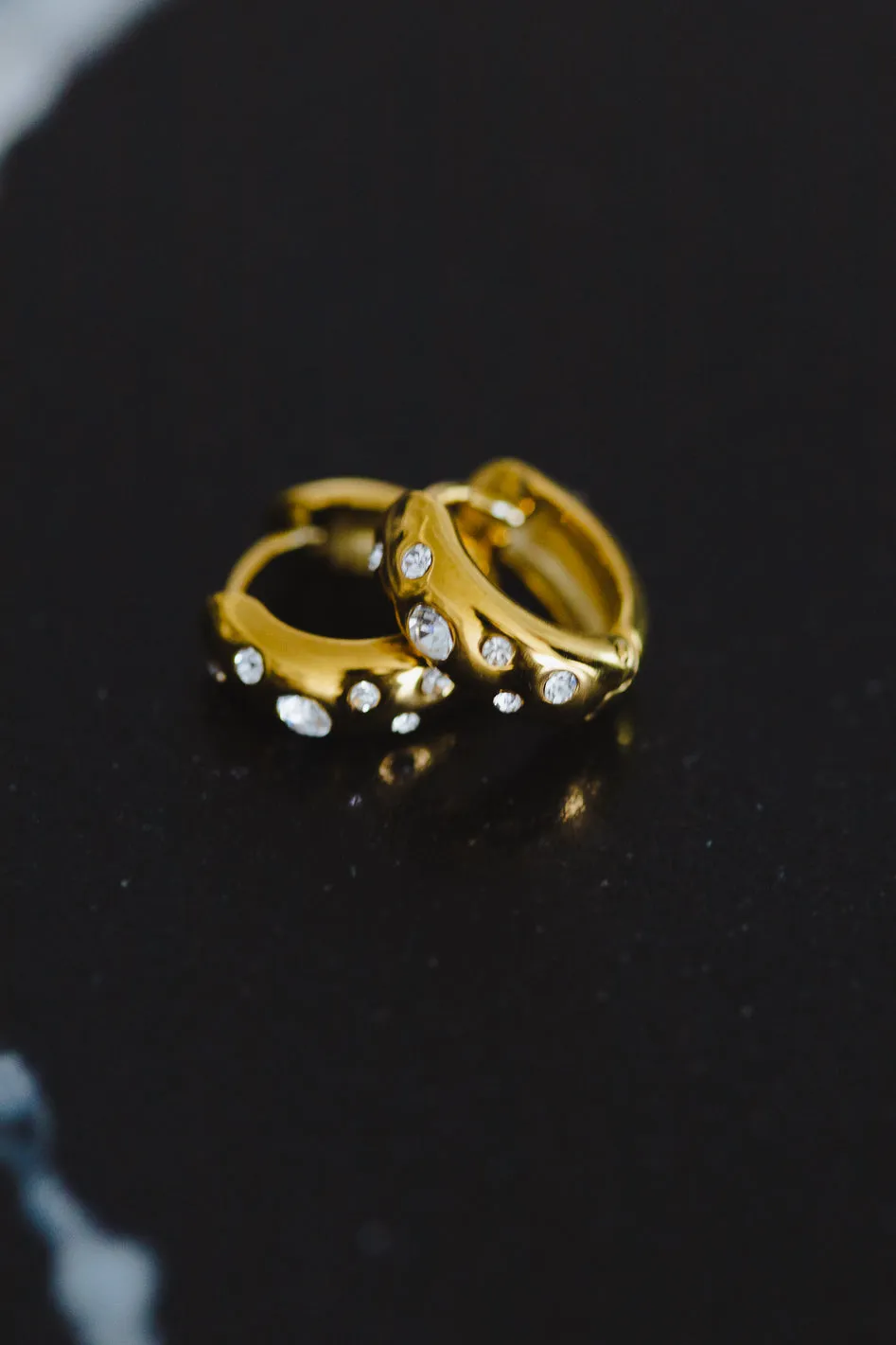 Raymond Gold Earrings - FINAL SALE sold by bohme product image thumbnail 4