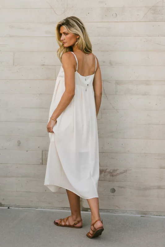 Genevieve Empire Midi Dress in Ivory - FINAL SALE sold by bohme