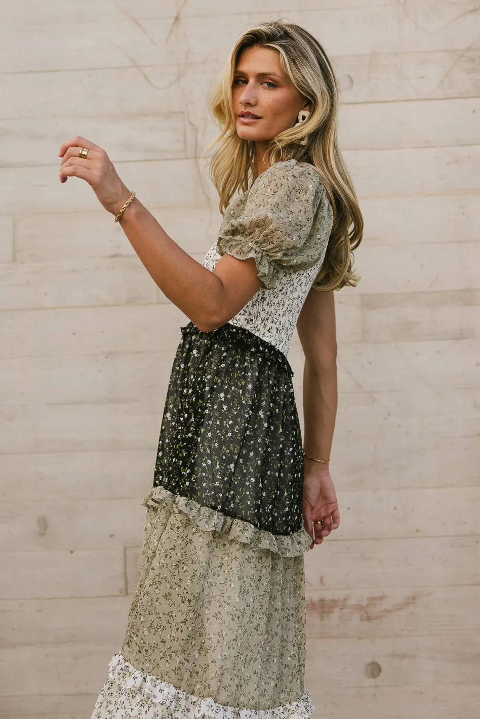 Riann Tiered Midi Dress sold by bohme product image thumbnail 4