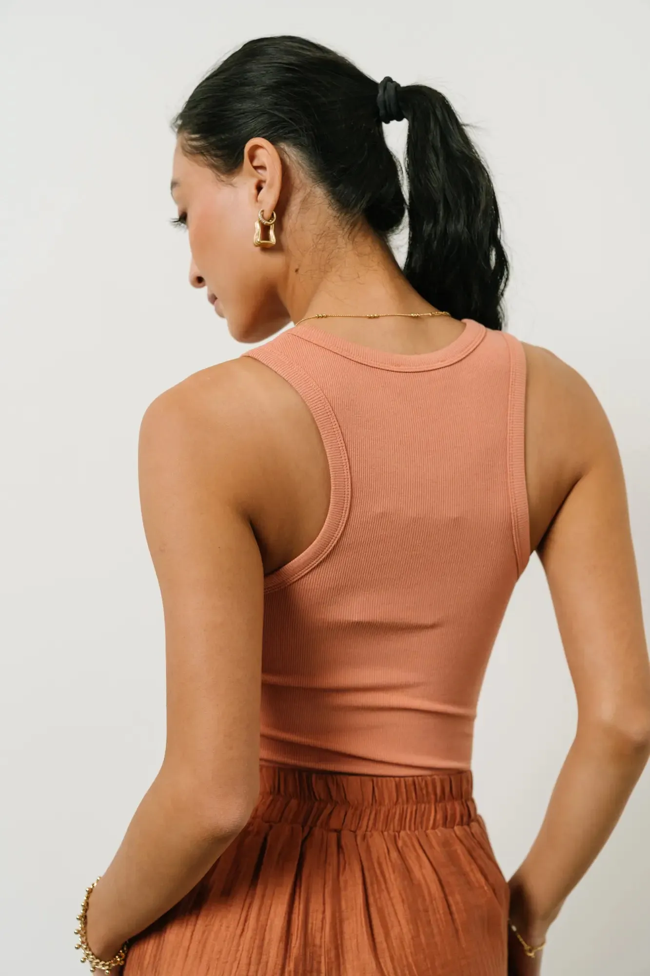 Kendall Tank in Salmon - FINAL SALE sold by bohme product image thumbnail 2