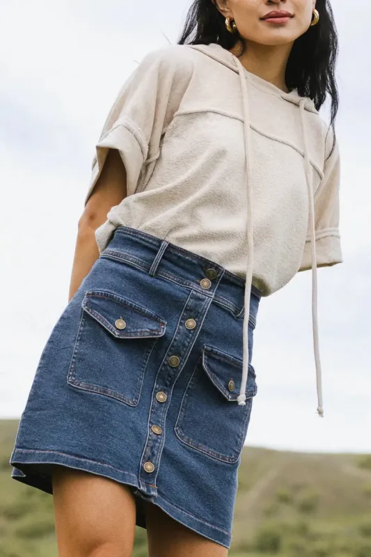 Beatrice Denim Mini Skirt - FINAL SALE sold by bohme