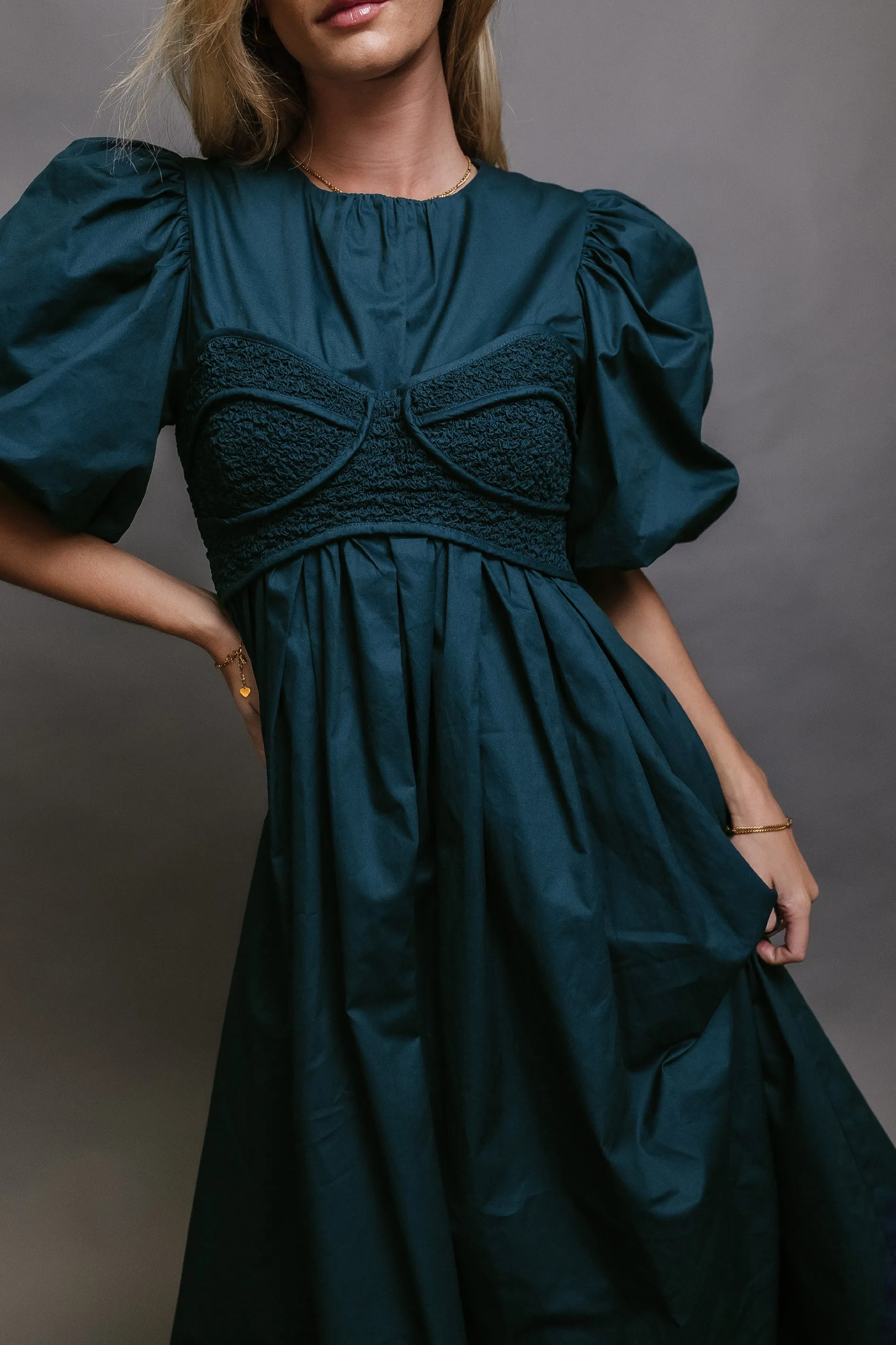 Claire Maxi Dress in Teal - FINAL SALE sold by bohme product image thumbnail 2