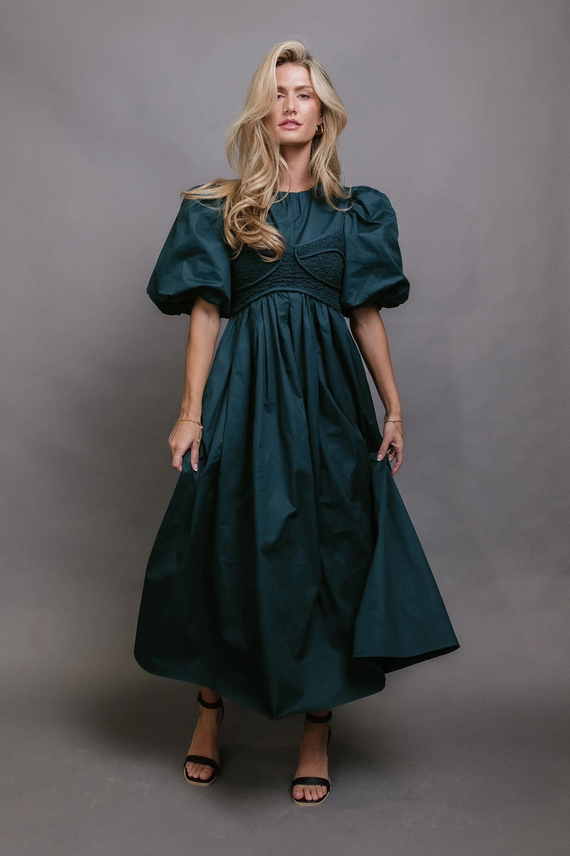 Claire Maxi Dress in Teal - FINAL SALE sold by bohme product image thumbnail 5