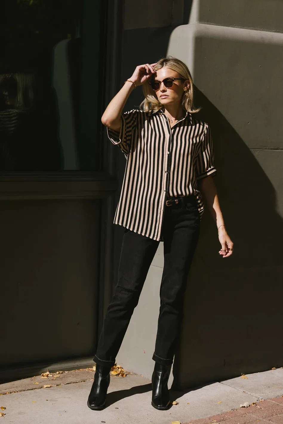 Max Striped Button Up sold by bohme product image thumbnail 4