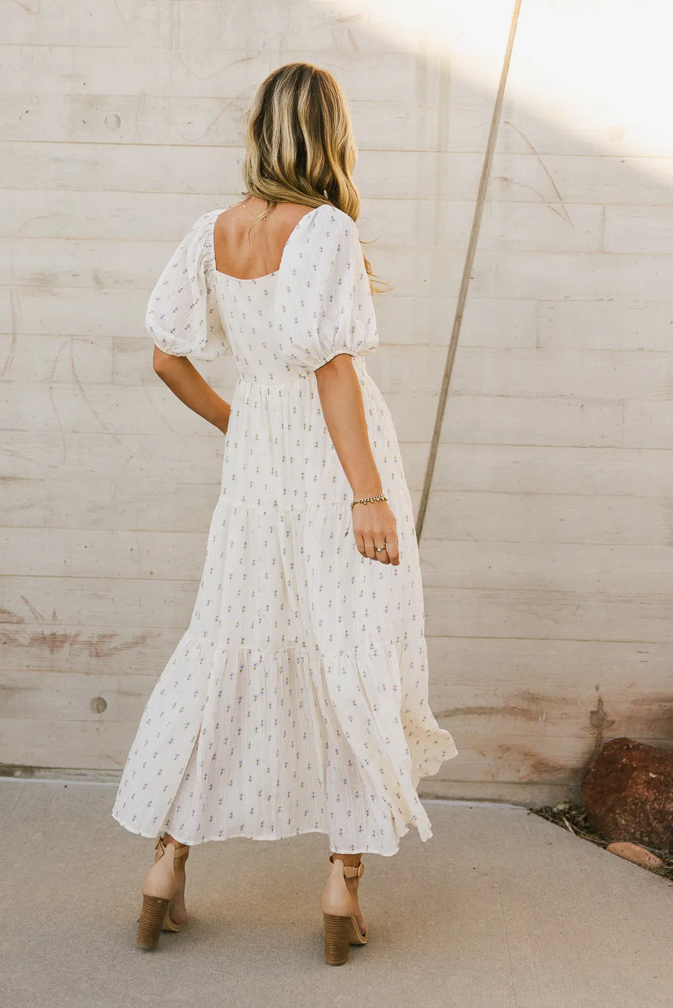 Landrie Ditsy Floral Dress in Blue sold by bohme product image thumbnail 4