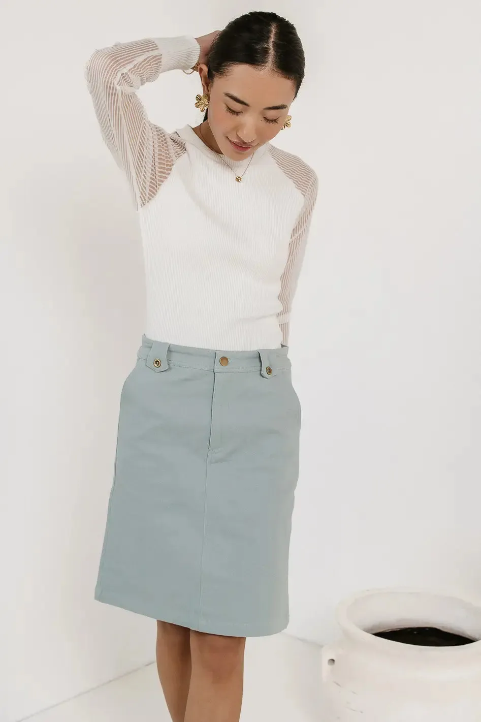 Andie Skirt in Blue sold by bohme product image thumbnail 2