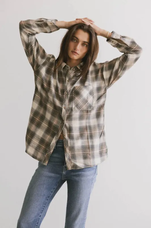 Markus Plaid Flannel Button Up sold by bohme