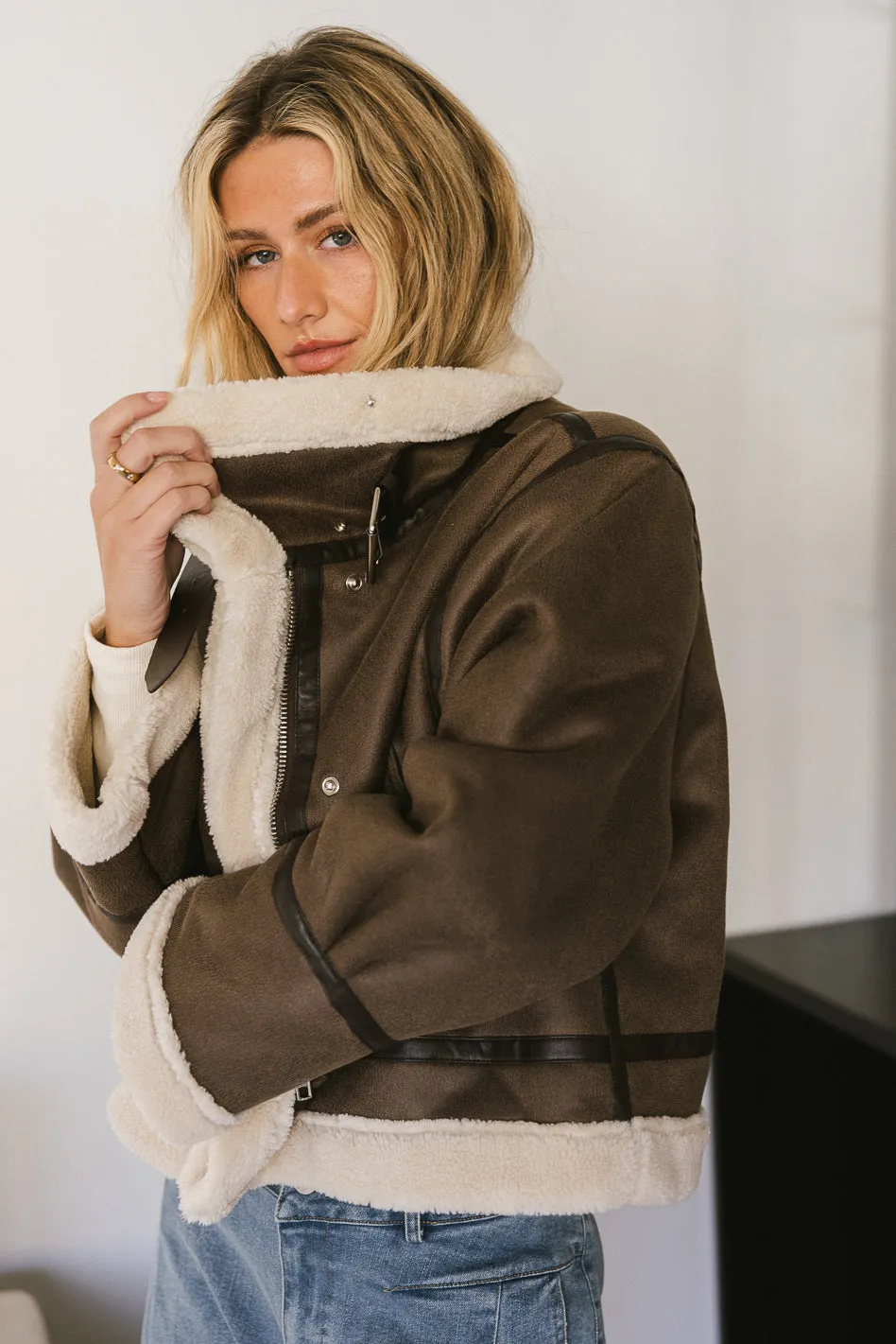 Mountain Peaks Moto Jacket - FINAL SALE sold by bohme product image thumbnail 5