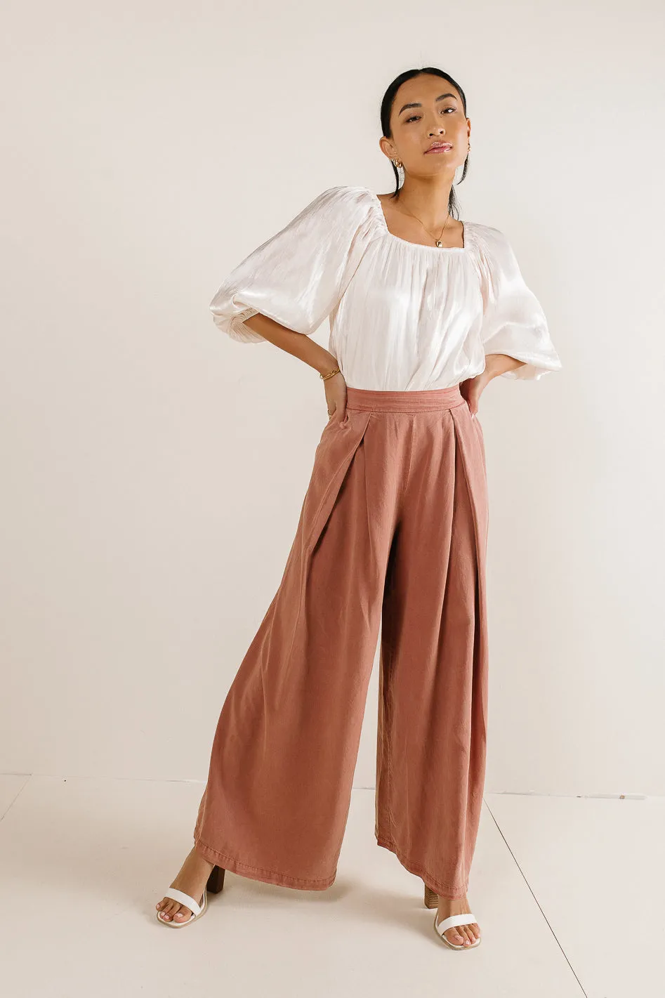 Katie Wide Leg Pants in Brick - FINAL SALE sold by bohme product image thumbnail 5
