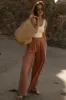 Katie Wide Leg Pants in Brick - FINAL SALE sold by bohme
