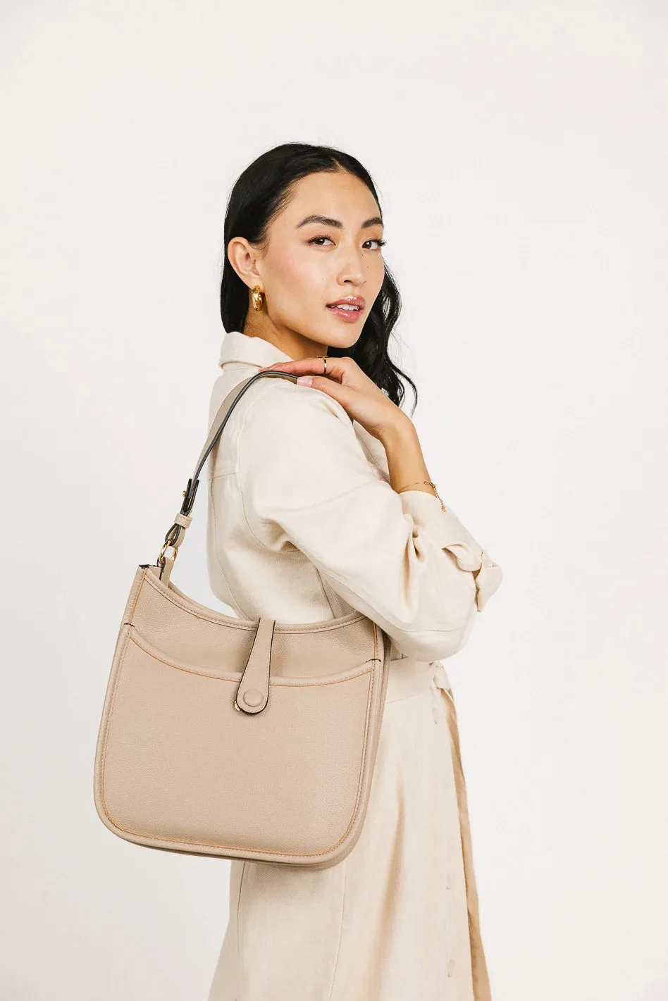 Quincy Crossbody Bag in Nude - FINAL SALE sold by bohme