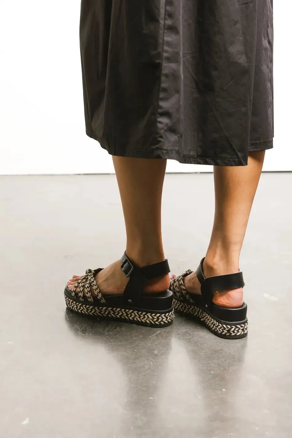 Kehlani Platform Sandals in Black - FINAL SALE sold by bohme product image thumbnail 2