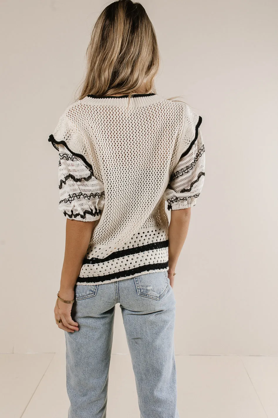 Paislee Knit Sweater Top - FINAL SALE sold by bohme product image thumbnail 3