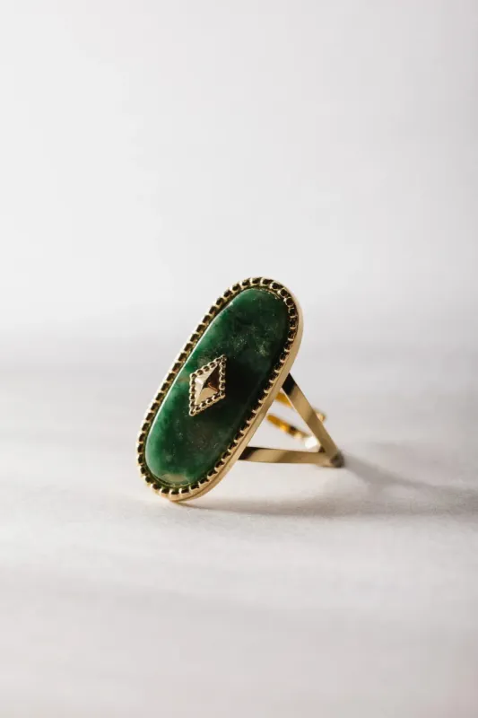Colleen Oval Ring - Tarnish Free sold by bohme