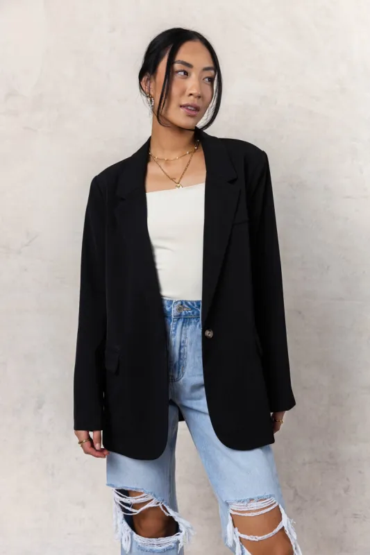 Crystal Blazer in Black sold by bohme
