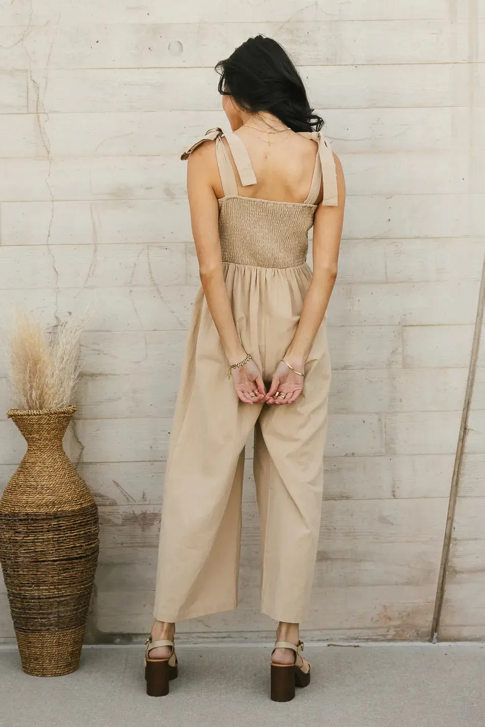 Kaia Crocheted Jumpsuit in Latte - FINAL SALE sold by bohme product image thumbnail 3