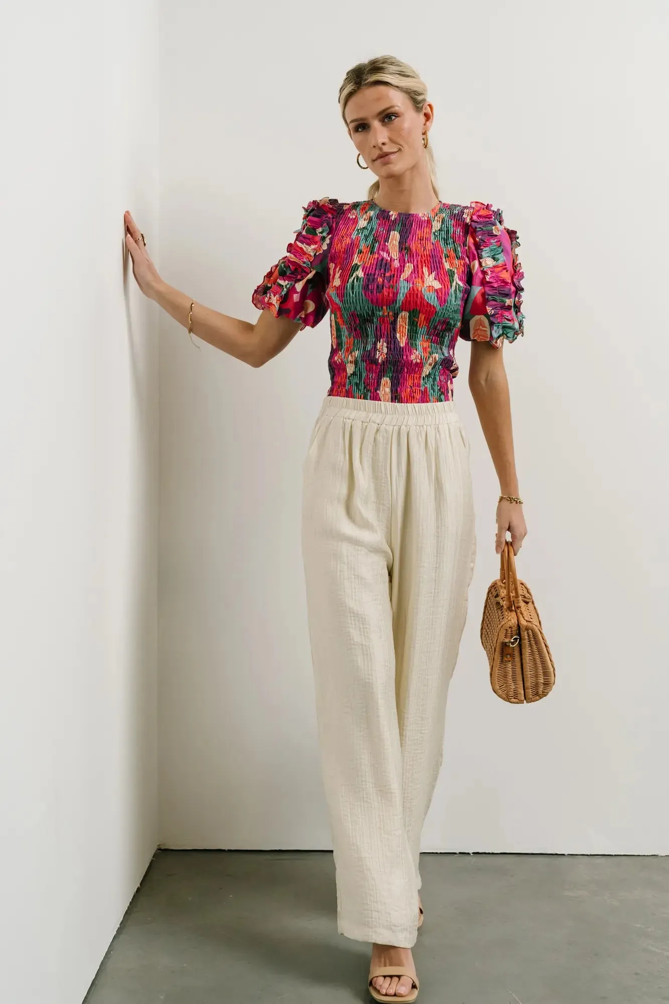 Lena Smocked Blouse - FINAL SALE sold by bohme product image thumbnail 3