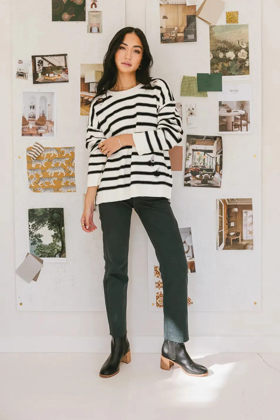 Amara Straight Leg Jeans in Emerald - FINAL SALE sold by bohme product image thumbnail 2