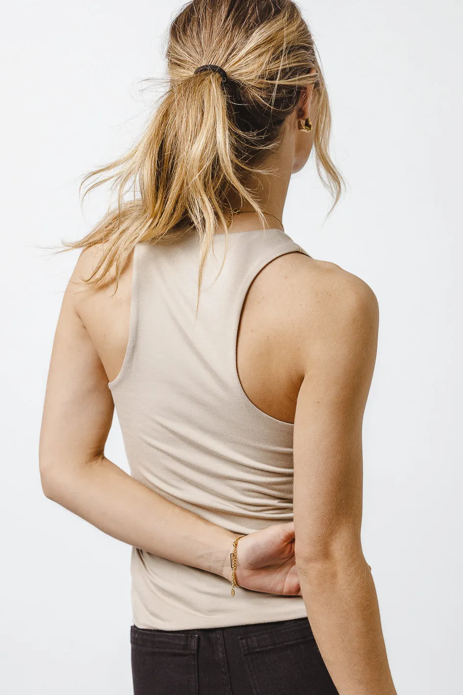 Quinn Tank in Mocha - FINAL SALE sold by bohme product image thumbnail 3